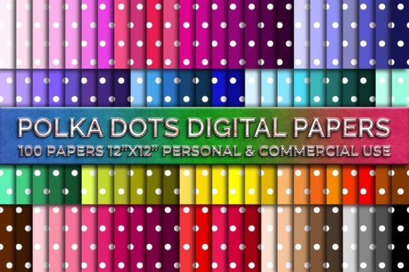 100 Polka Dots Digital Paper Pack Set: A Strategic Tool for Creative and Professional Projects