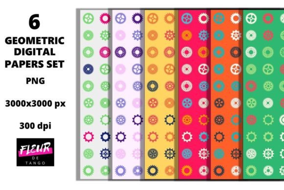6 Seamless Geometric Patterns: A Versatile Design Asset for Creative and Professional Projects
