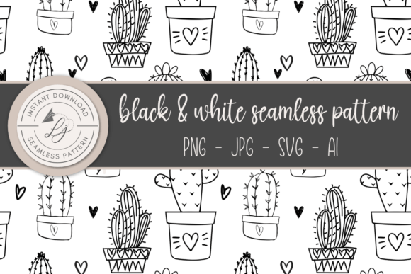 Cactus: A Versatile Doodle-Style Pattern for Creative Projects