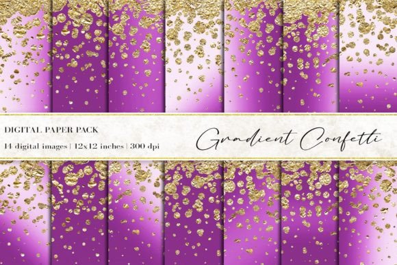 Gradient Confetti Digital Papers: Elevating Creativity in the Digital Age