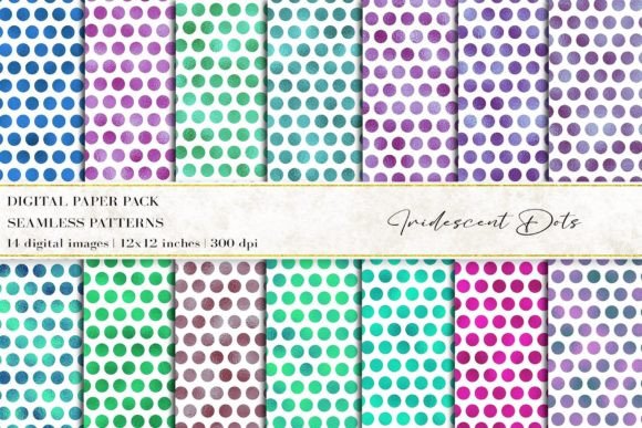 Iridescent Dots Digital Papers: A Versatile Tool for Creative Projects