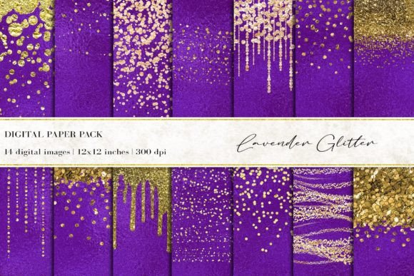 Lavender Glitter Digital Papers: A Versatile Tool for Modern Creatives and Entrepreneurs