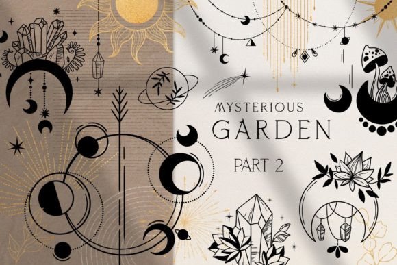 Moon Flowers PART 2 - Celestial Objects: A Creative Resource for Designers and Artists