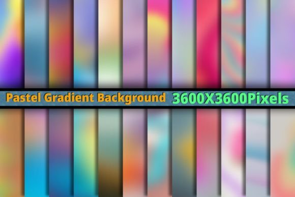Set of Gradient Background Pastel Colour: A Versatile Digital Paper Collection for Creative Projects