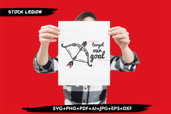 Target Our Goal -Arrow SVG: A Versatile Design Asset for Creative Projects