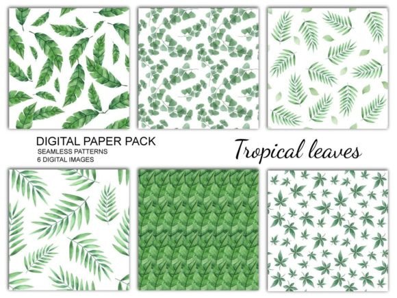 Tropical Leaves Digital Paper: A Versatile Resource for Creative Projects